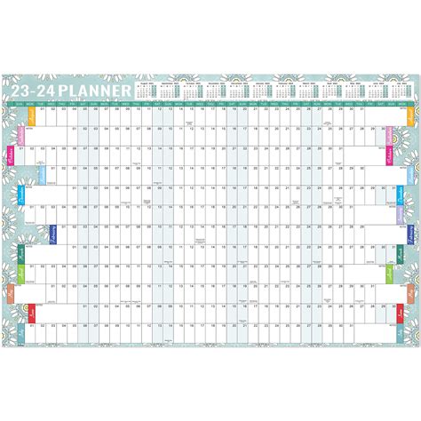 Buy Wall Planner 2023 2024 A1 Large 2023 2024 Wall Planner From Aug