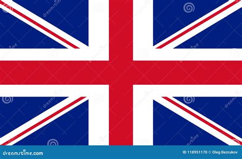 Union Jack Flag Of United Kingdom Stock Vector Illustration Of