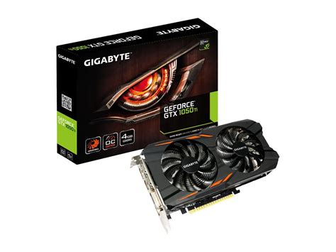Gigabyte Geforce Gtx 1050 Ti Video Card Gv N105twf2oc 4gd