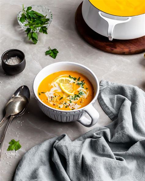 Creamy Curried Carrot Ginger And Red Lentil Soup Recipe Red Lentil