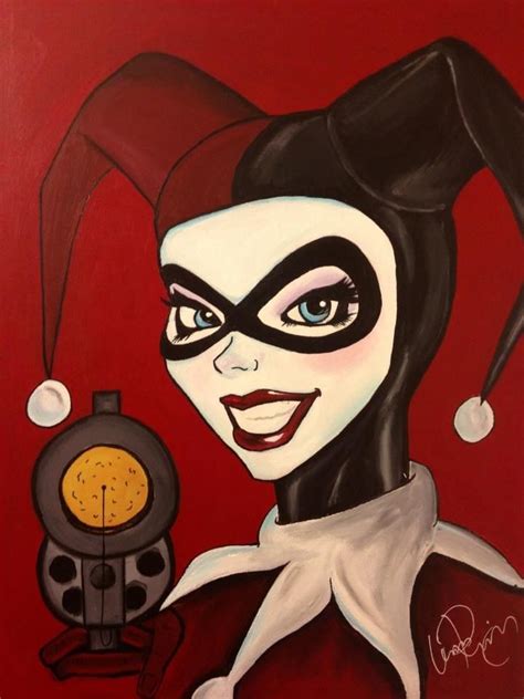 Harley Quinn Painting By Me Acrylic On Canvas Harley Quinn Painting