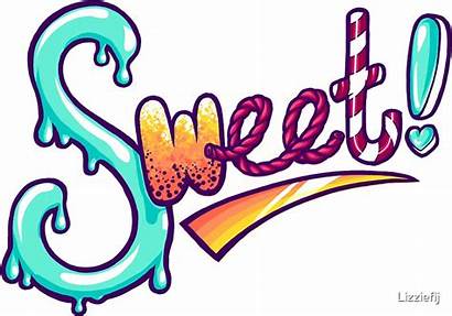 Candy Sweet Clipart Sticker Drawing Word Sweets