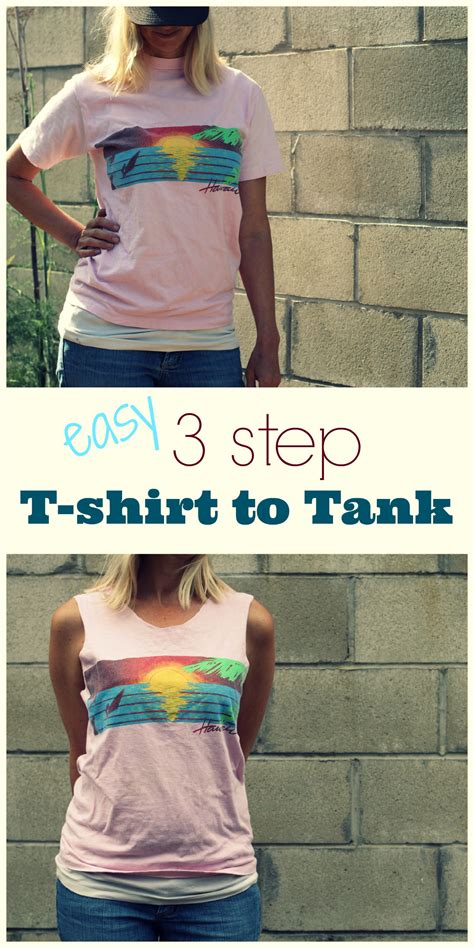 Easy 3 Step T Shirt To Tank Top Diy — Blue Corduroy