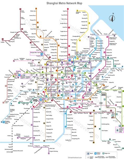 Shanghai Metro Map Maglev Map Rail Transit Map 2024