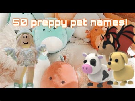 50 Preppy Cute Adopt Me Pet Names YouTube
