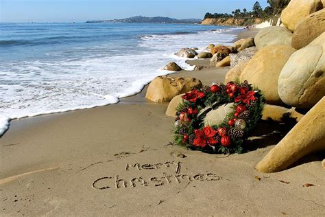 Merry Christmas From California Beach Photograph By Sharon Sayre Fine