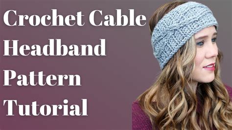 Crochet Cable Headband Pattern Tutorial Crossroads Headband Youtube