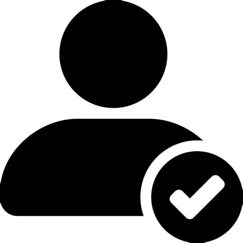 User Verification Interface Symbol Svg Png Icon Free