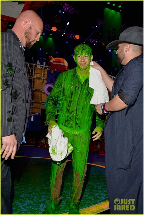 Nick Jonas Gets Slimed And Attempts To Hug Girlfriend Olivia Culpo At