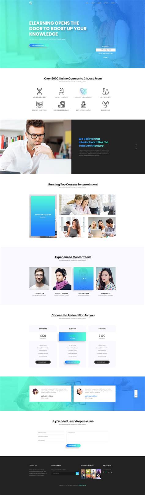 Check Out My Behance Project “elearning Homepage Concept”