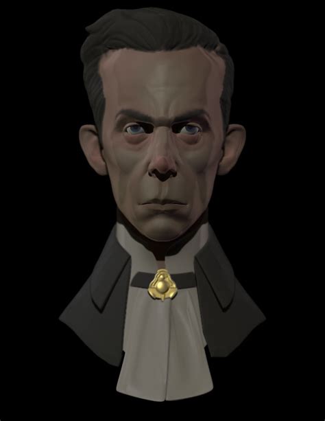 Artstation Dishonored Bust Wip