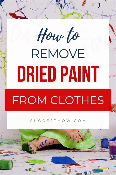 How To Remove Dried Paint From Clothes Step By Step Guide Remove Acrylic Paint Acrylic