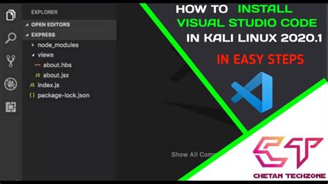 How To Install Visual Studio Code On Kali Linux Using Terminal Youtube
