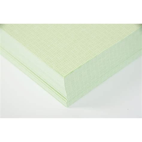 Basketweave Green Security Paper 85 X 11 500 Sheets By Simpson