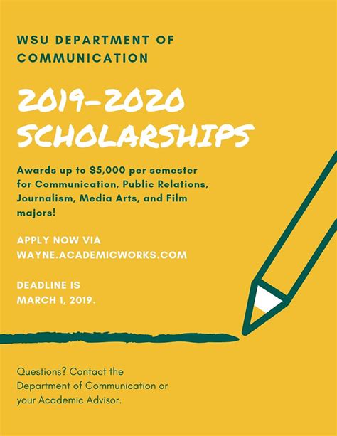 Scholarships Department Of Communication Wayne State University