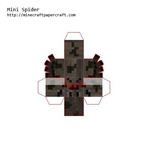 Easy Papercraft Spider Minecraft Electromigramos