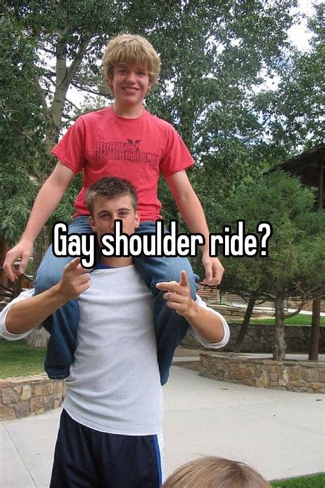 gay shoulder ride