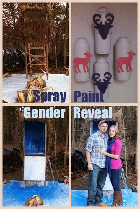 Spray Paint Gender Reveal Spray Paint Gender Reveal