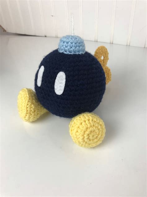 Amigurumi Crochet Pattern Super Mario Bros Bob Omb Etsy