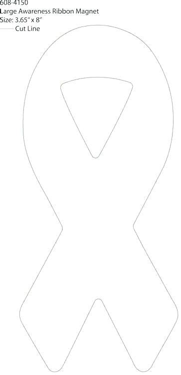 Cancer Ribbon Outline Vector At Collection Of Cancer