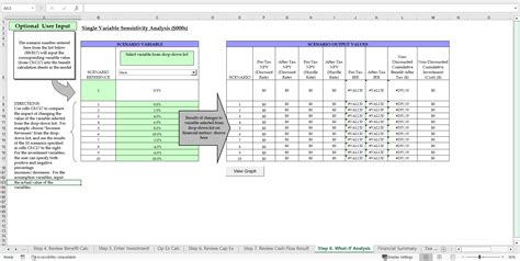 Business Case Template Excel Excel Slideshow View