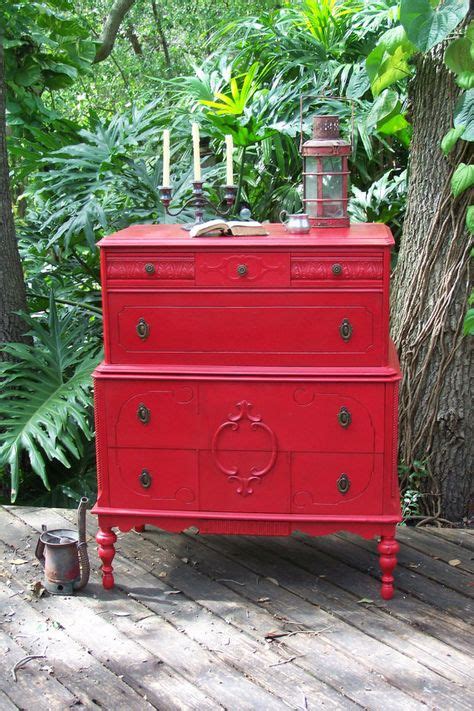 35 Red Painted Furniture Ideas Painted Furniture Red Painted