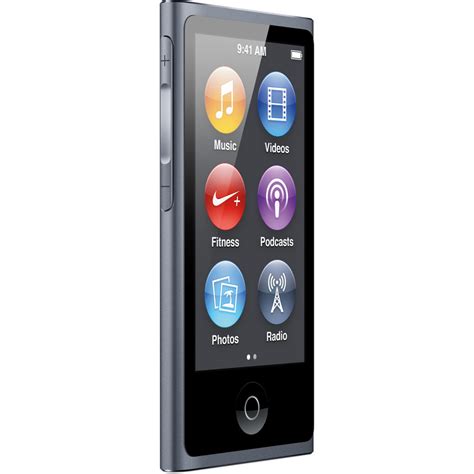 Apple Ipod Nano 16gb Slate 7th Generation Mp3 Music Player Md481ll A