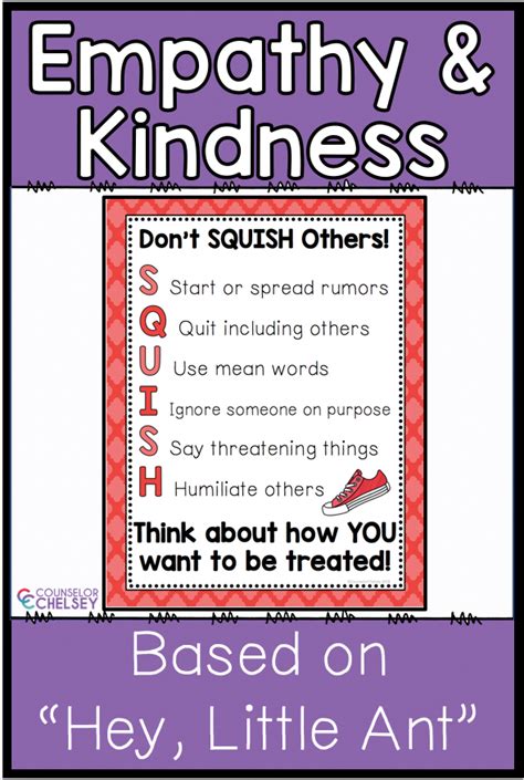 Kindness And Empathy Activities Hey Little Ant — Counselor Chelsey