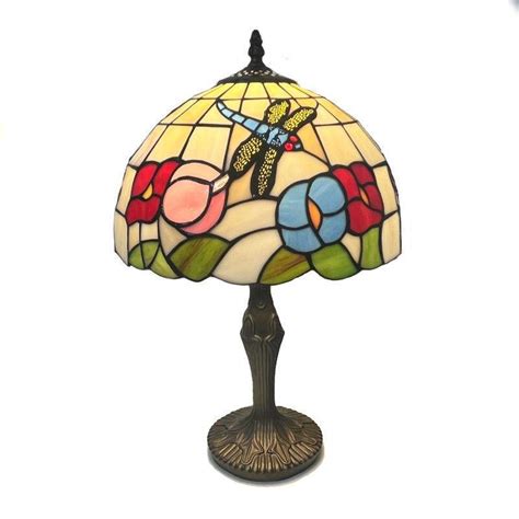 Buy Floral Dragonfly Tiffany Lamp By Loxton Lighting