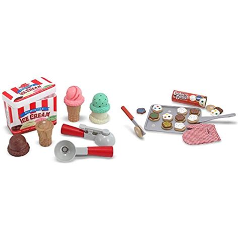Melissa And Doug Slice And Bake Wooden Cookie Play Food Set Wooden Scoop