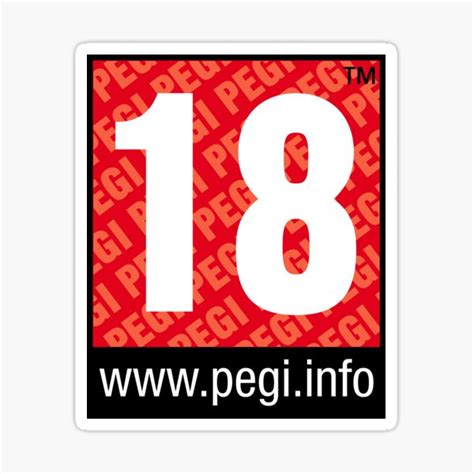 Pegi 18 Sticker For Sale By Hzdesign03 Redbubble