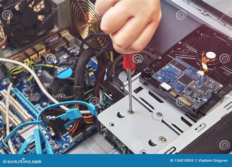 Hardware Installation And Upgrades Of Personal Computer Stock Image