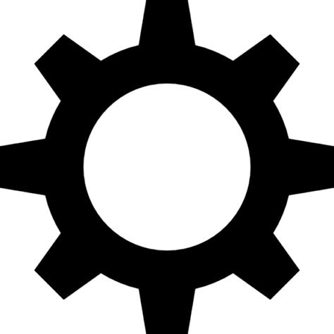 Gear Black Shape Icons Free Download