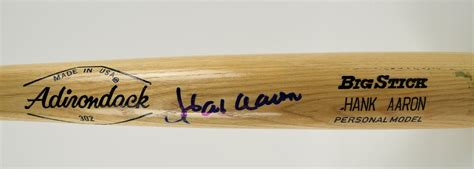 Lot Detail Hank Aaron Autographed Bat
