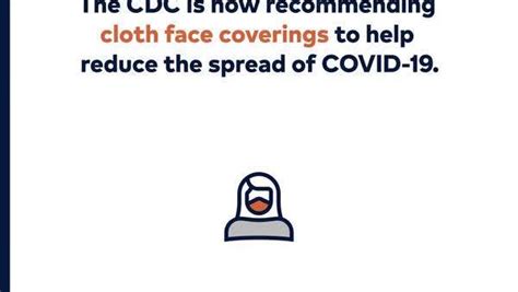 Cdc Recommends Cloth Face Coverings To Reduce Spread Of Covid 19 On