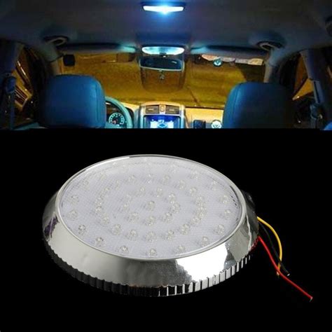 12v 46led Van Vehicle Interior Indoor Roof Ceiling Dome Light White Reading Lamp C45 Signal
