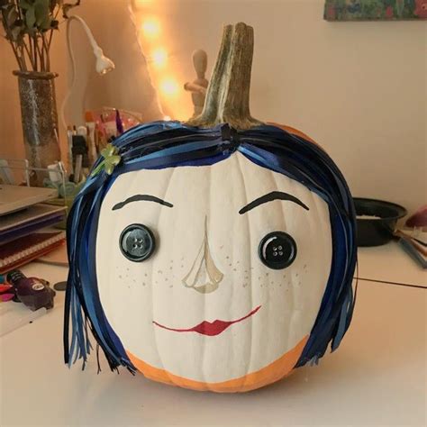 Twitchy Witchy Girl My Coraline Pumpkin Halloween Halloween Pumpkin