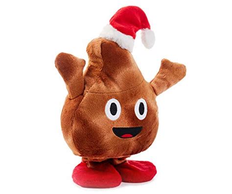 Winter Wonder Lane Poop Emoji Singing Dancing Large Poo Face Plush