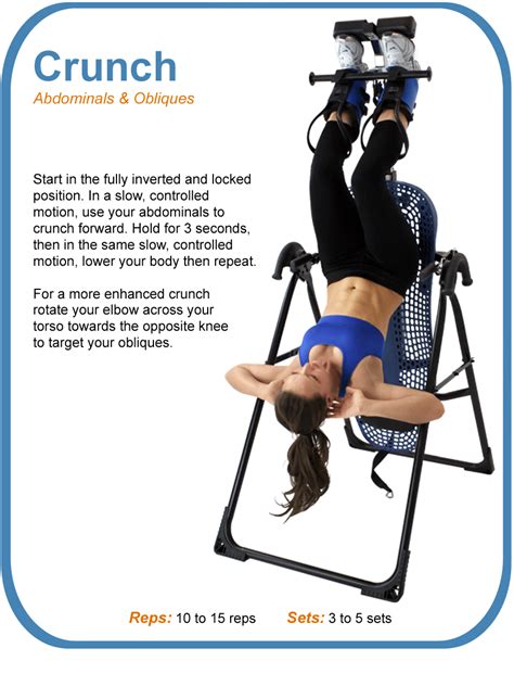 Hanging Crunches How To Do Them On An Inversion Table
