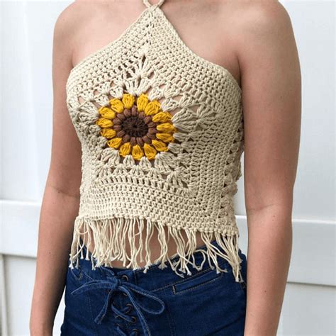 Crochet Lace Top Summer Knit Top Festival Crochet Halter Top Bra Crop Top Crochet Crochet