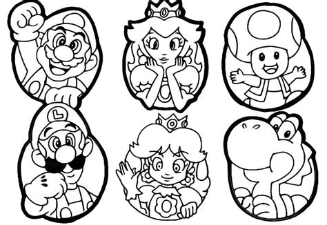 100 Desenhos De Super Mario Para Colorir Mario E Luigi
