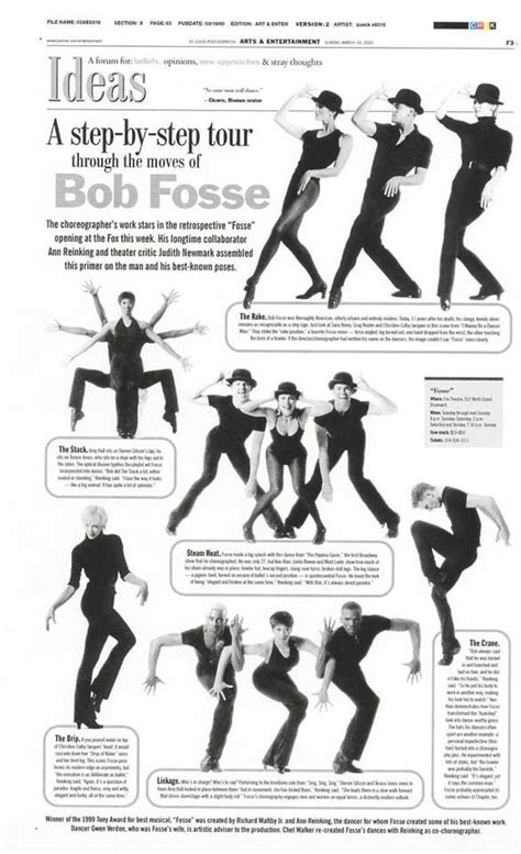 Step By Step Choreography Guide To Bob Foss Bob Fosse Teatro Musical