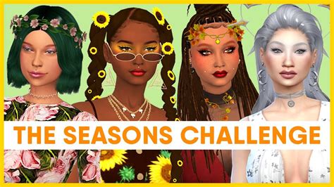 The Seasons Challenge The Sims 4 Create A Sim Cc Links Youtube