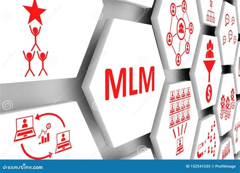 Mlm Concept Cell Background Stock Illustration Illustration Of