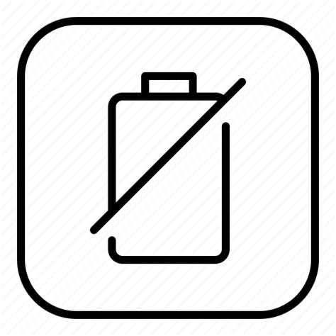 Battery Empty Mobile Smartphone Energy Icon Download On Iconfinder