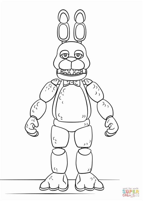 Spring Bonnie Coloring Pages In 2020 Fnaf Coloring Pages Puppy
