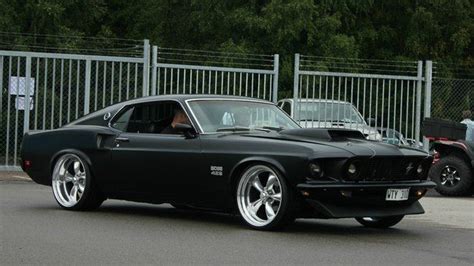 Mustang 70s Fastback Boss Flat Black Matte Black Muscle Cars Mustang