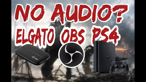 How To Fix No Audio With Obs Ps And Elgato Youtube