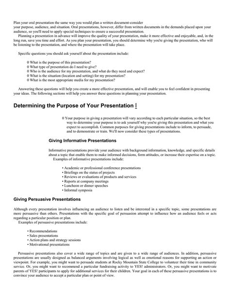 English Worksheet Oral Presentation Evaluation Form