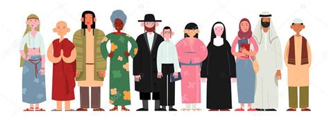 People Of Different Religions And Cultures As Well As Different Skin